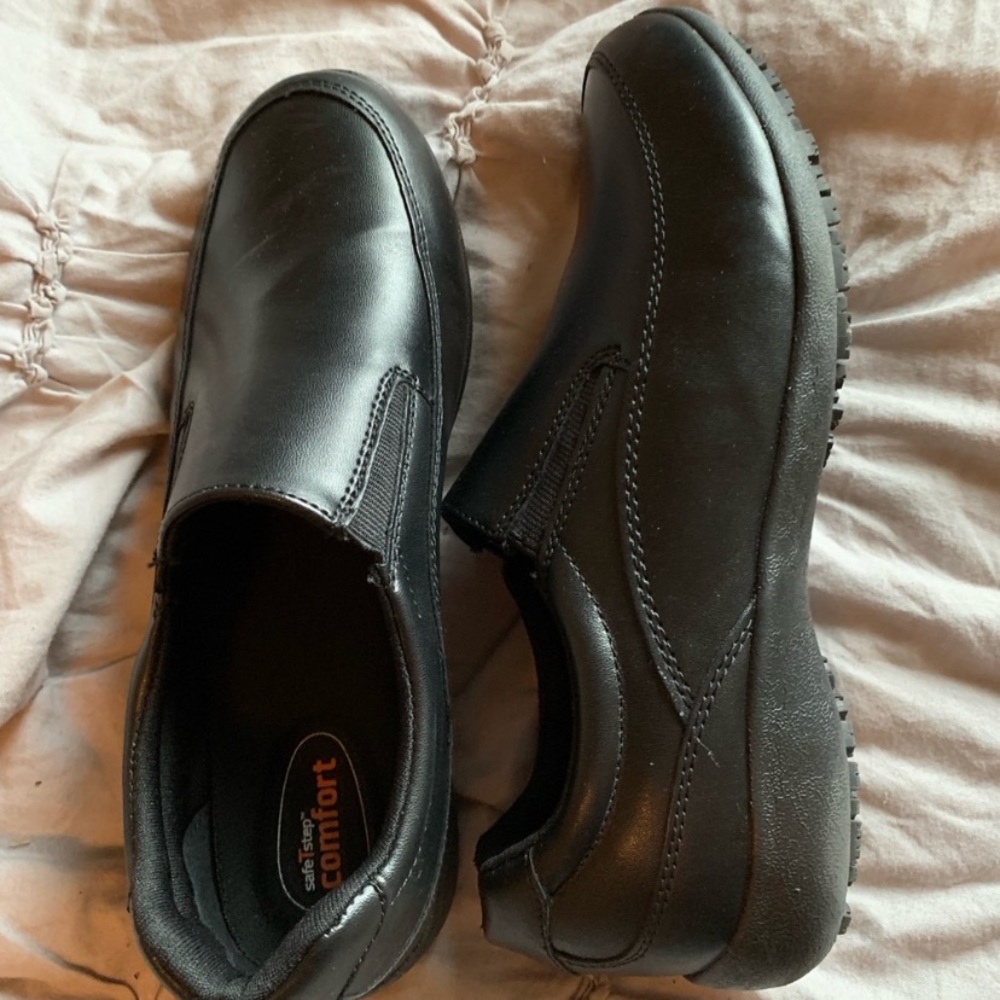 Black Safe T Step Comfort Shoes